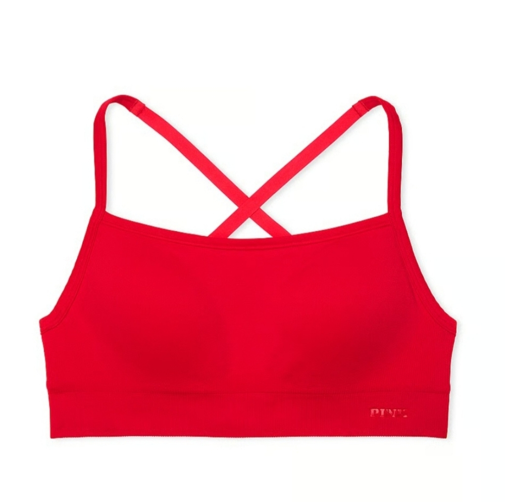 PINK Victoria's Secret Red Sports Bra